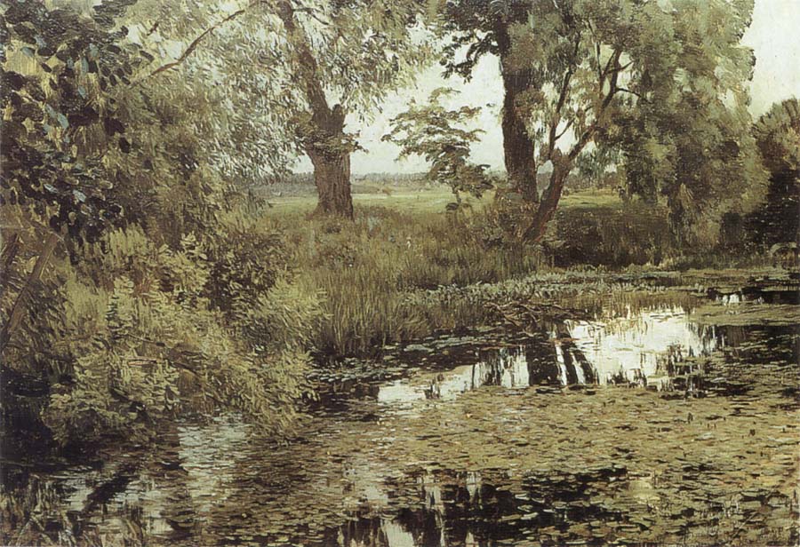 Isaac Levitan Overgrown Pond